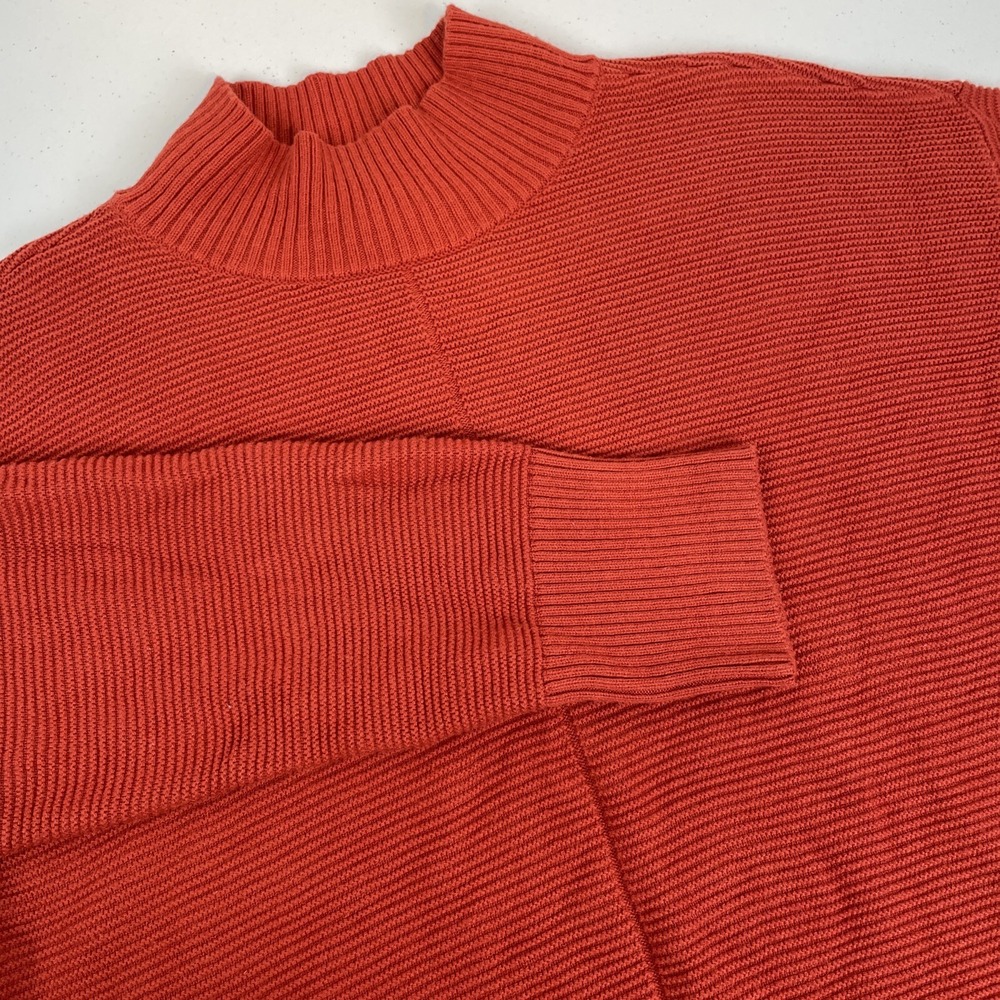 Talbots Sweater Women's Size 1X Red Tight Knit‎ Rayon Cotton Nylon Soft Comfort